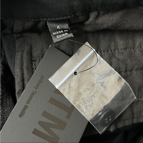 NWT ATM Cotton Twill Mid Rise Flat Front Slim Straight Leg Ankle Crop Trouser 4 - Picture 6 of 7